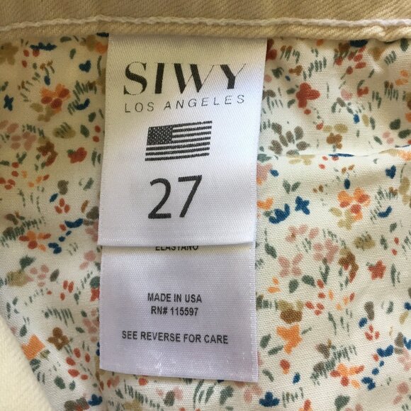 NWT Siwy Jean Womens Straight Leg Size 27 Lynn Milkshake Mid Rise Stretch - Picture 10 of 13